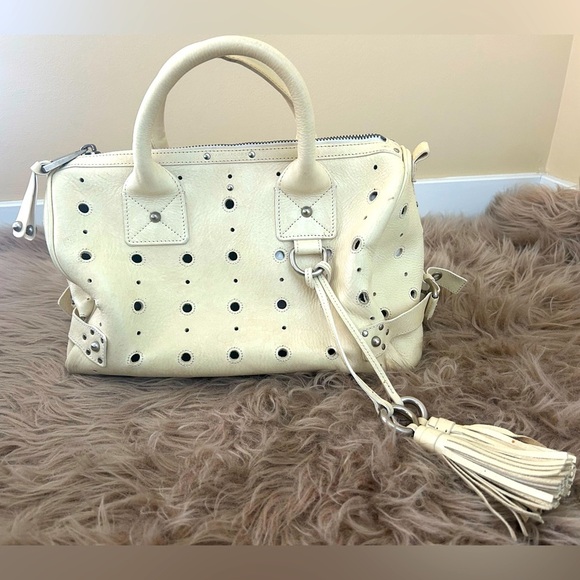 Marc Jacobs Handbags - Marc Jacob’s Crème Studded Tote Bag